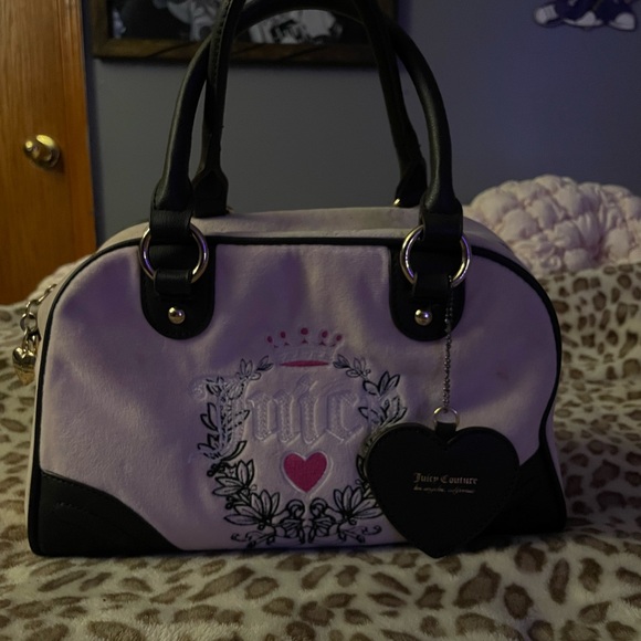Juicy Couture Handbags - Juicy Couture Pink and Black Satchel
